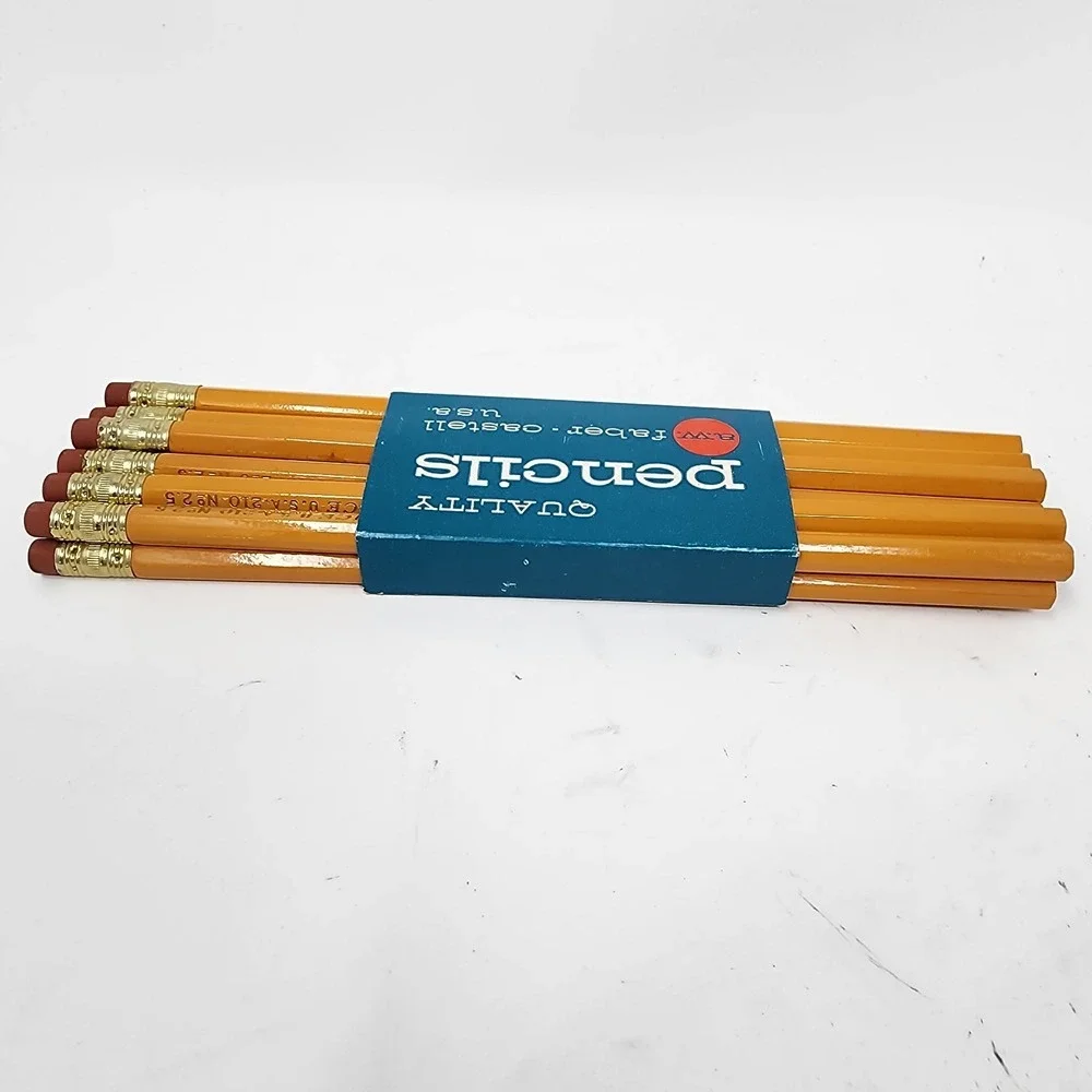 Vintage Faber‎ Castell 210 No 2.5 Pencils Bonded Lead 12 Pack New Old Stock